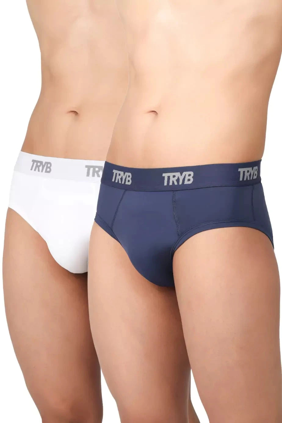Trybwear ACTIV – Briefs with Supporter (2 pack) White Smoke - Armada Marine / S