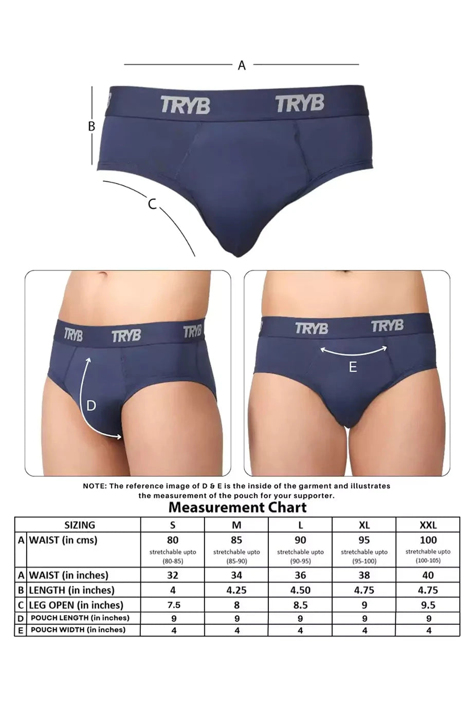 Trybwear ACTIV – Briefs with Supporter (3 pack)