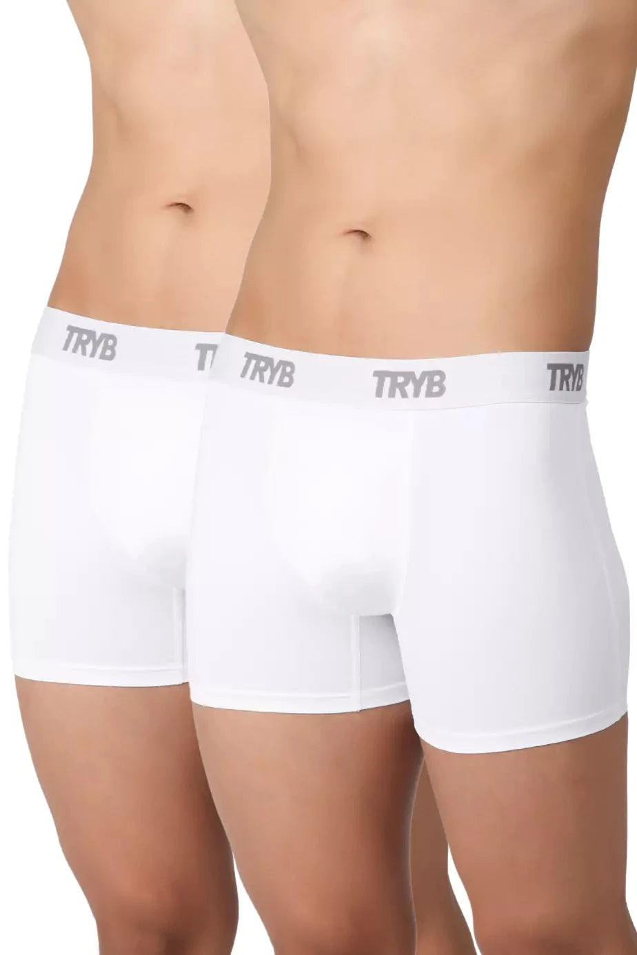 Trybwear ACTIV – Squarecut with Supporter (2 Pack) White Smoke / S