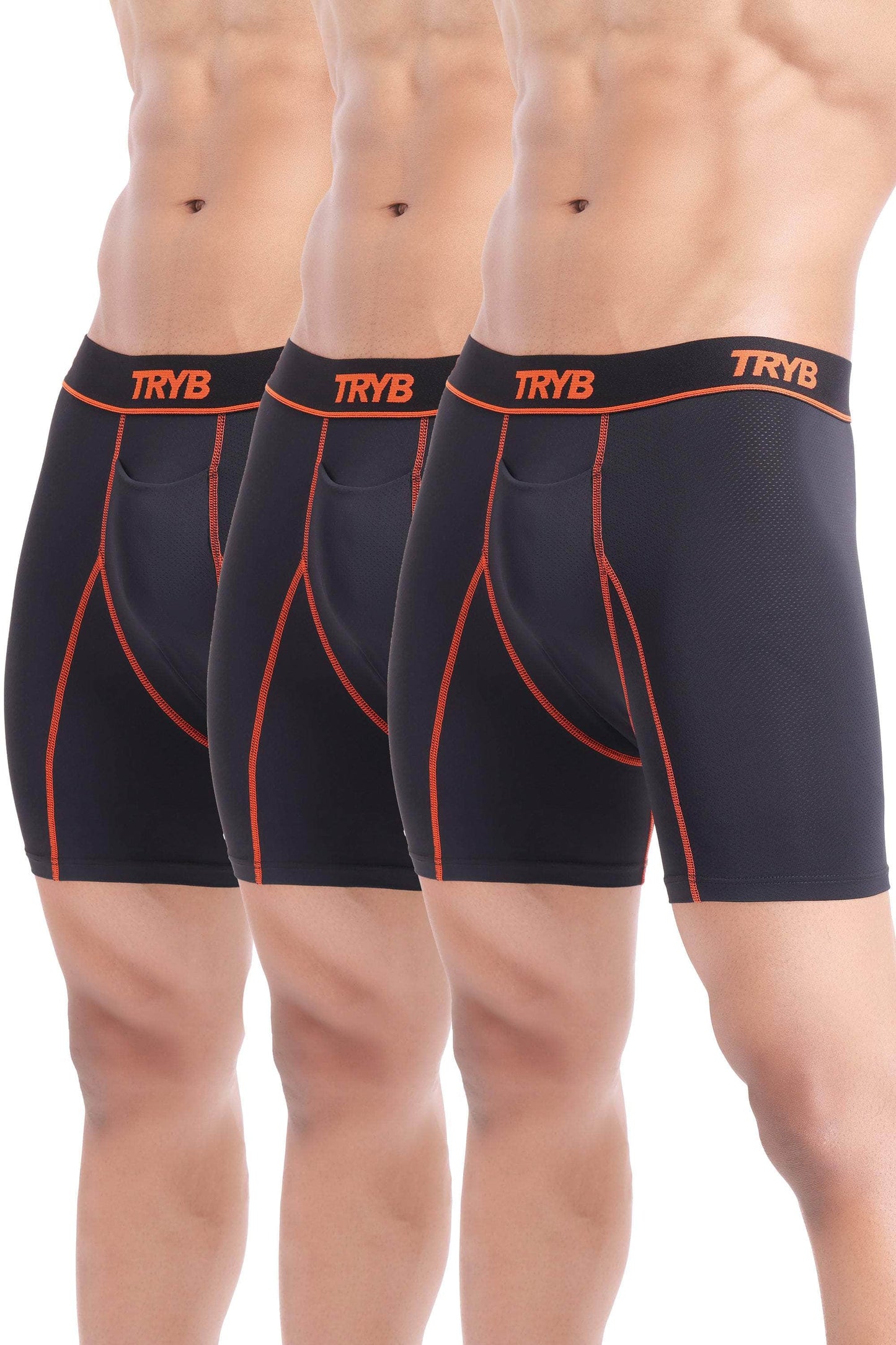Trybwear Liquid (3 Pack) Black Tangerine / S