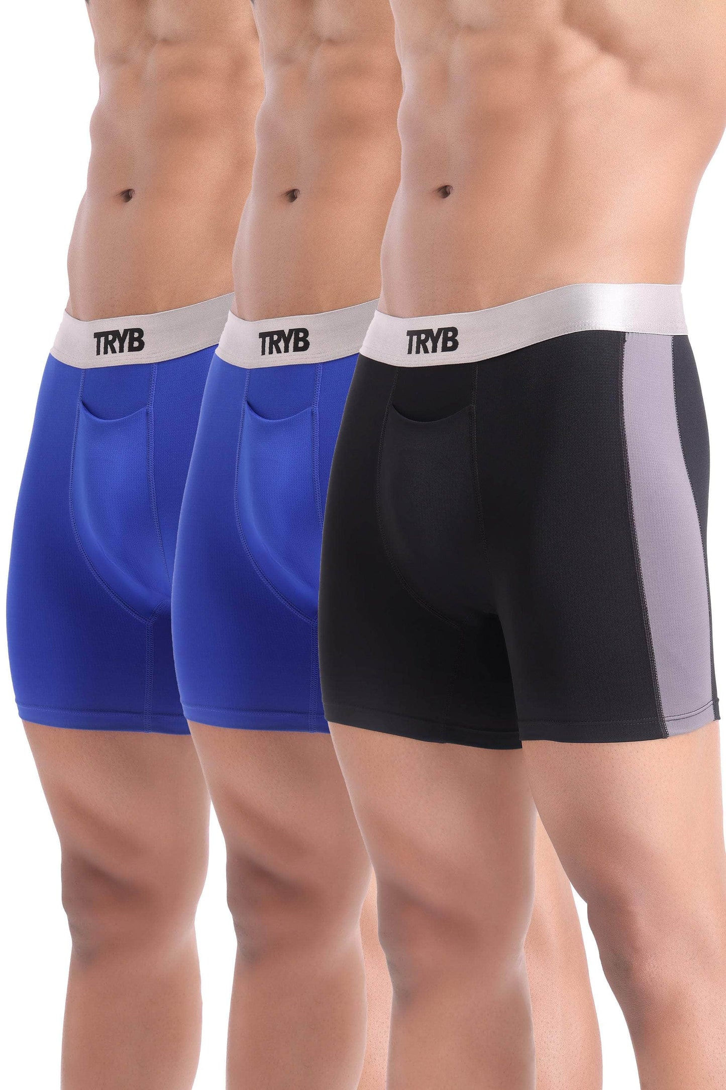 Trybwear Platinum (3 Pack) Slate Black - Onyx Indigo - Onyx Indigo / S