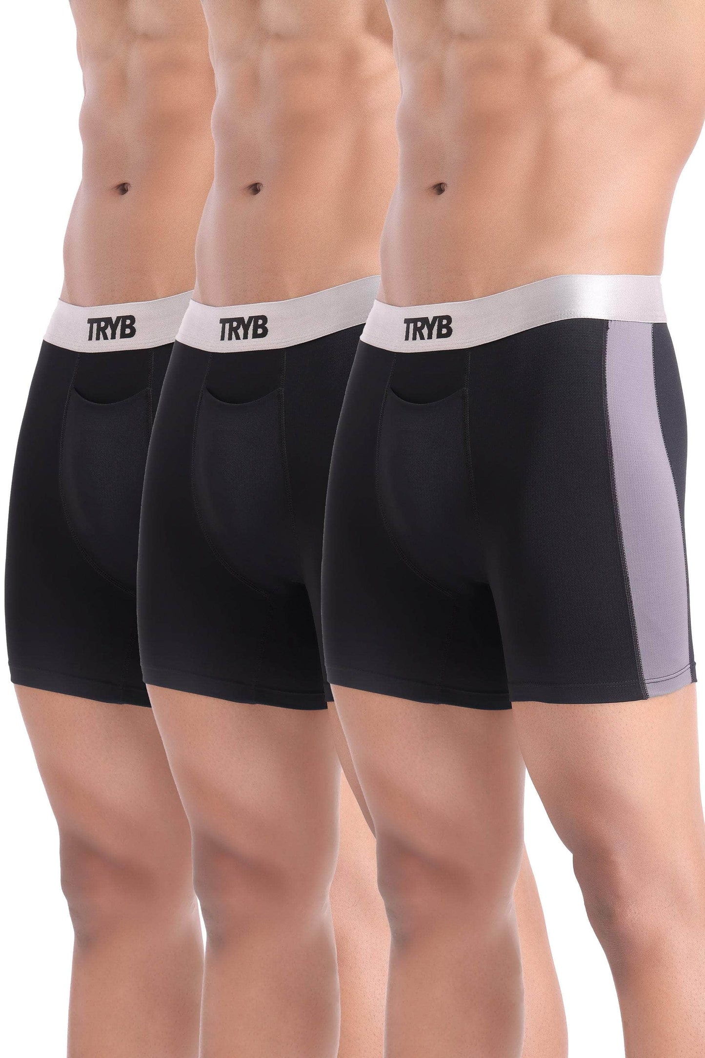 Trybwear Platinum (3 Pack) Slate Black / S