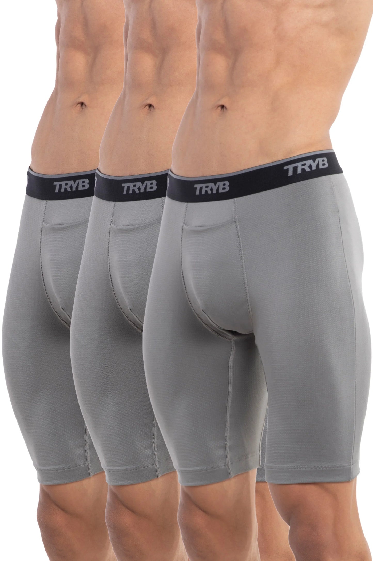 Trybwear PRO - Compression (3 pack) Shark Grey / S