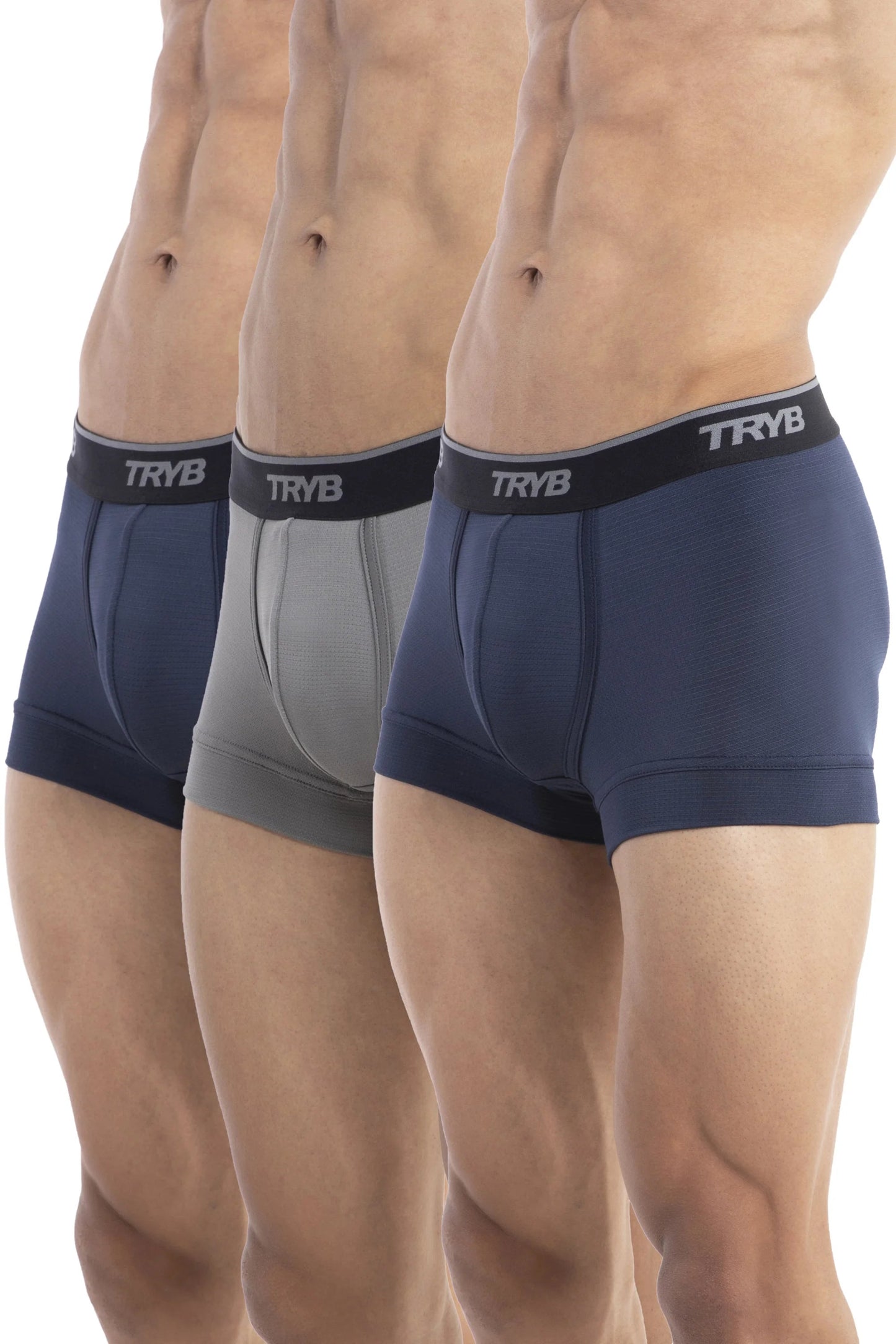 Trybwear PRO - Short Boxer (3 pack) Cordon Bleu - Shark Grey - Cordon Bleu / S