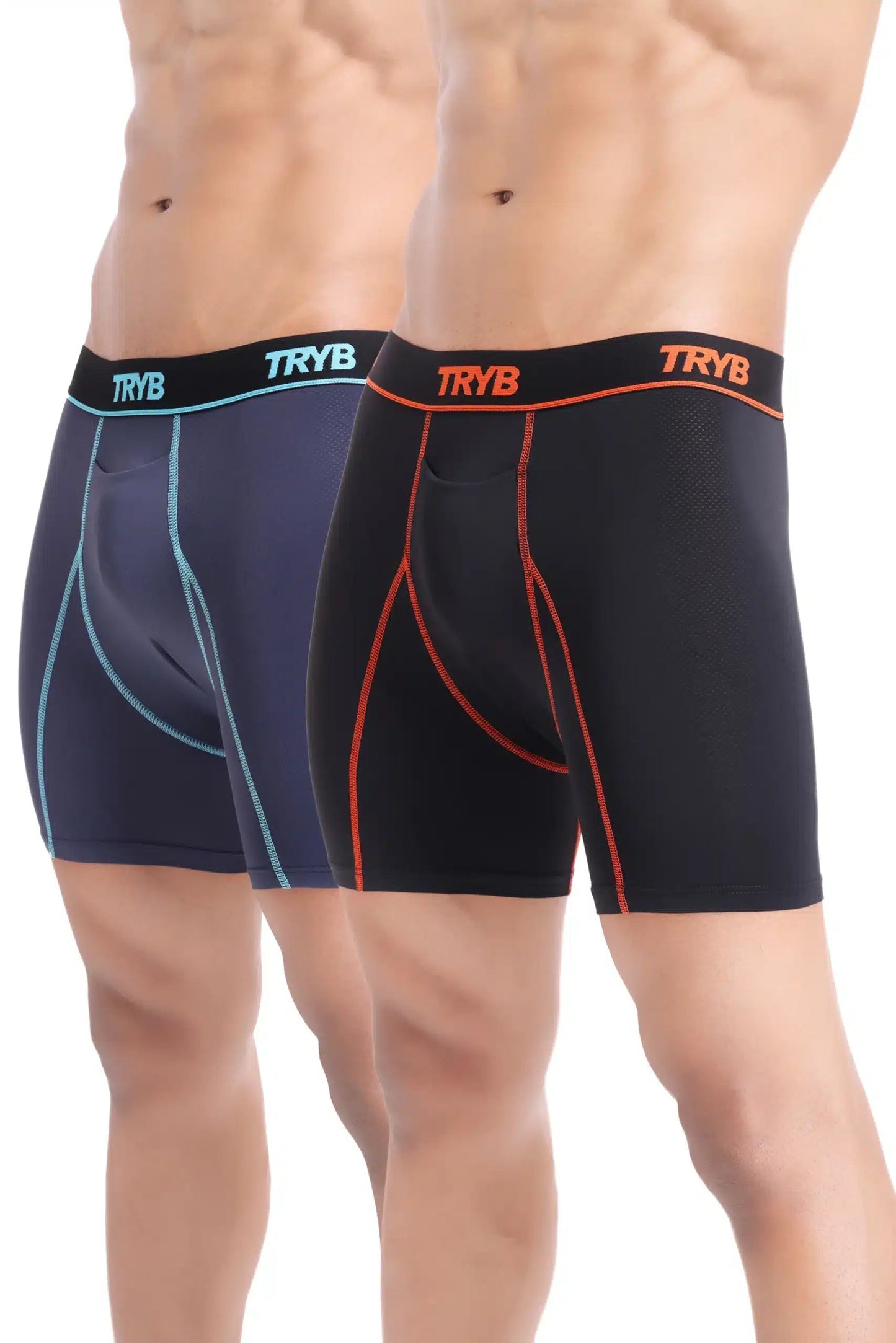 Trybwear Liquid (2 Pack) Black Tangerine - Navy Tron / S