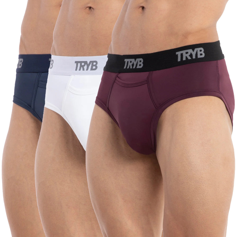 
                  
                    Trybwear ACTIV – Briefs (3 Pack) Armada Marine - White Smoke - Grape Vine / S
                  
                