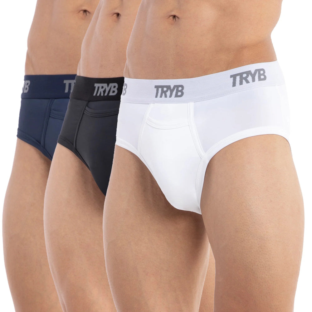 
                  
                    Trybwear ACTIV – Briefs (3 Pack) Armada Marine - White Smoke - Midnight Black / S
                  
                