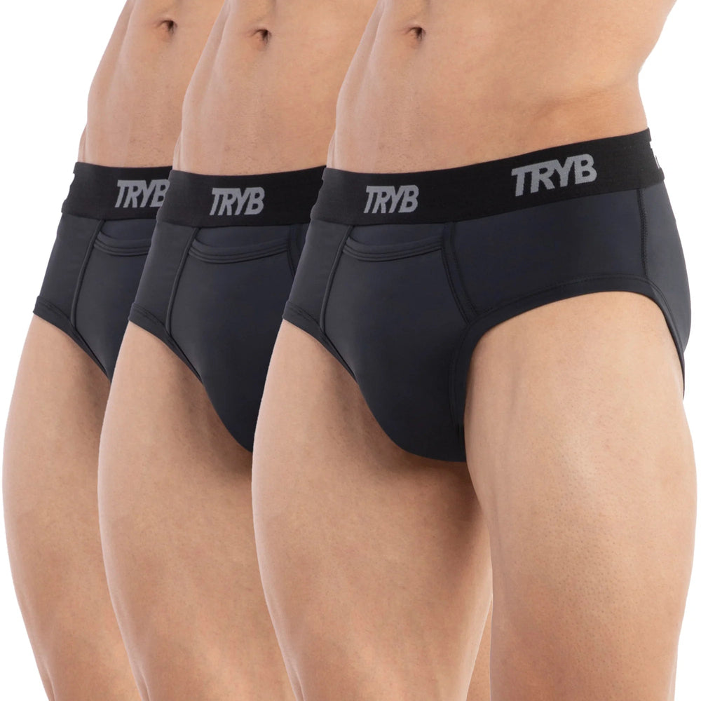 
                  
                    Trybwear ACTIV – Briefs (3 Pack) Midnight Black / S
                  
                