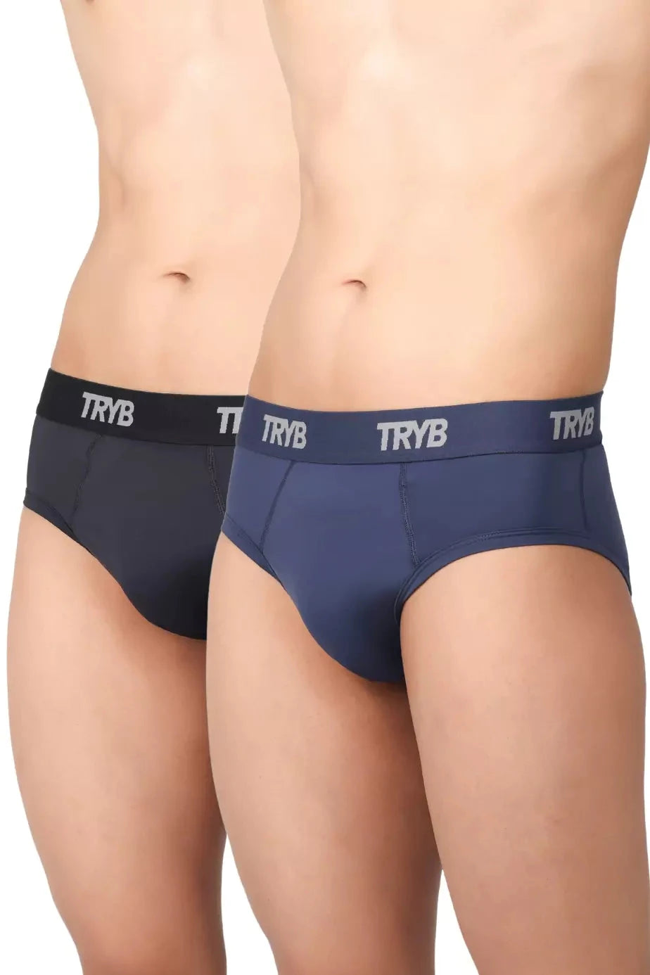 Trybwear ACTIV – Briefs with Supporter (2 pack) Armada Marine - Midnight Black / S