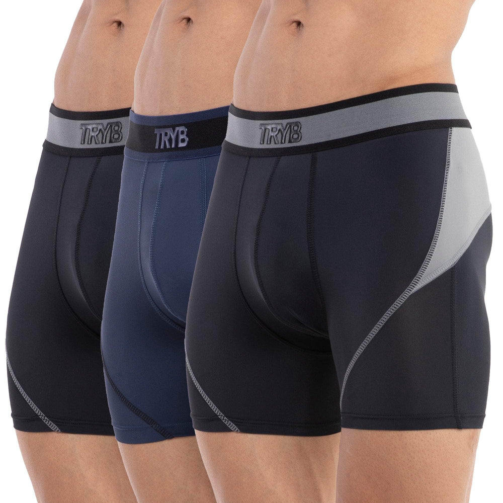 
                  
                    Trybwear ACTIV-H Trunk (3 Pack) Midnight Black - Armada Marine - Midnight Black / S
                  
                