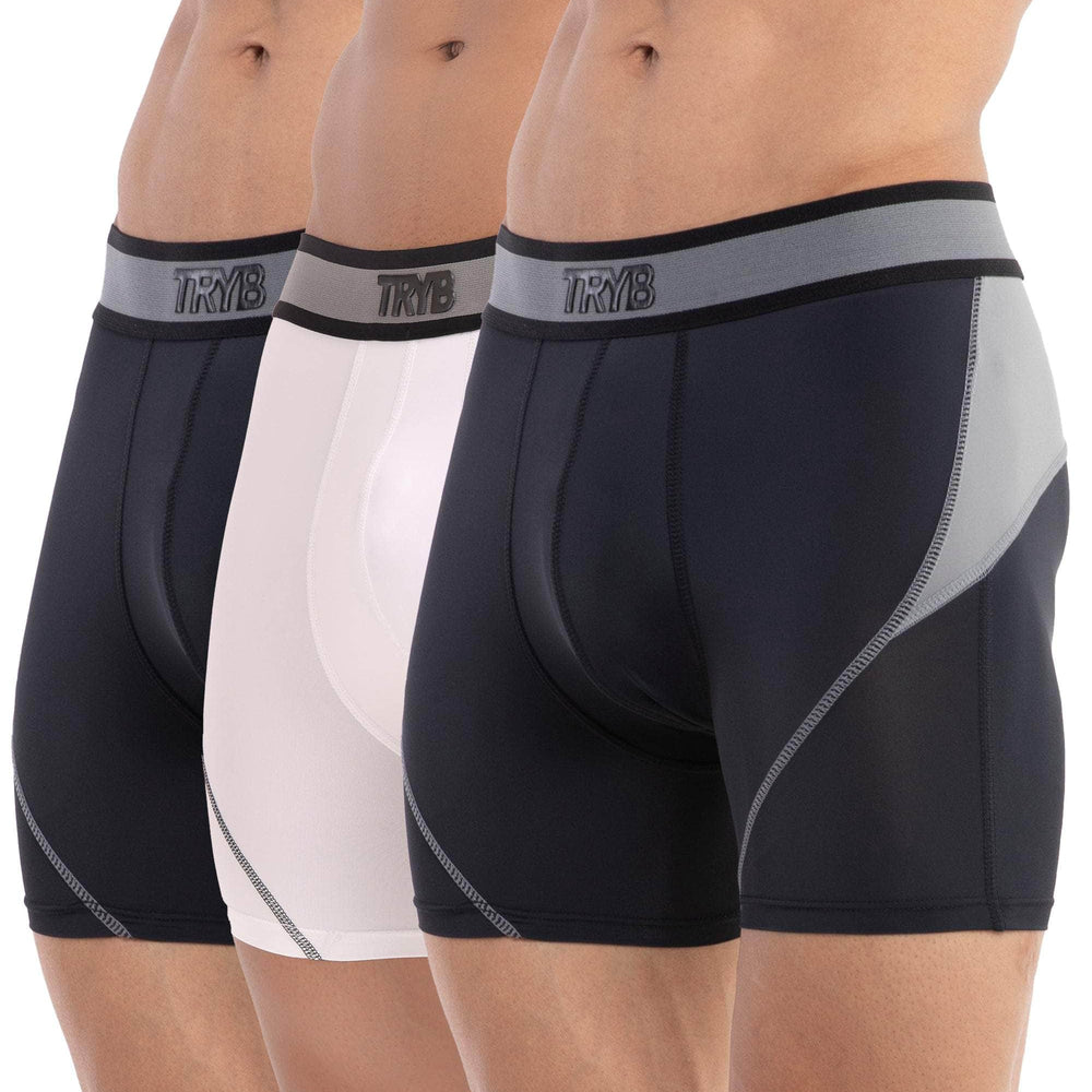 
                  
                    Trybwear ACTIV-H Trunk (3 Pack) Midnight Black - White Smoke - Midnight Black / S
                  
                