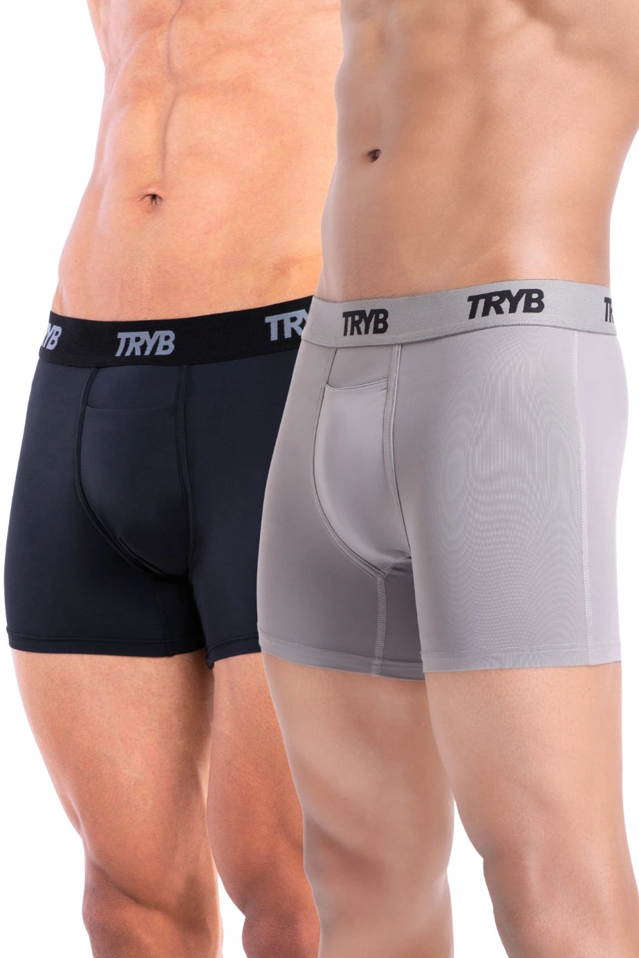 Trybwear ACTIV – Square Cut (2 pack) Concrete - Midnight Black / S