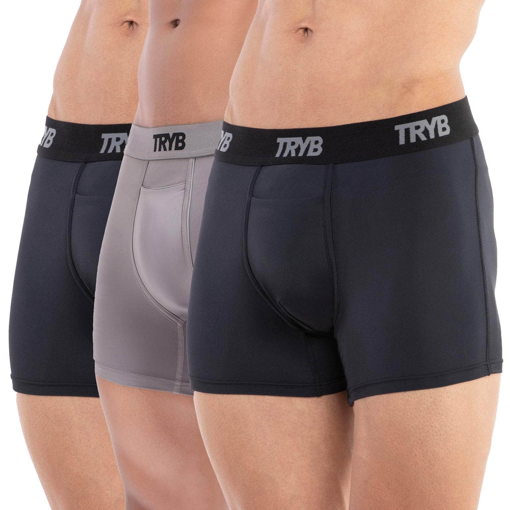 
                  
                    Trybwear ACTIV – Square Cut (3 Pack) Midnight Black - Concrete - Midnight Black / S
                  
                