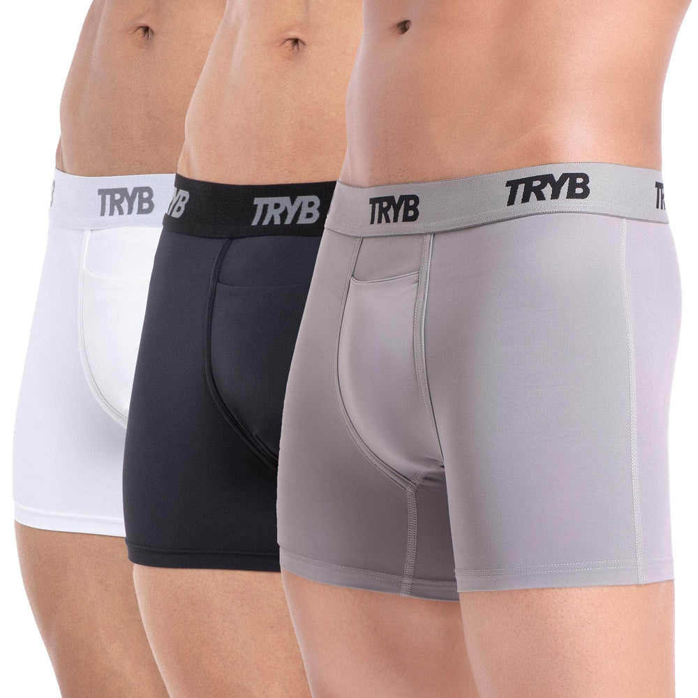 
                  
                    Trybwear ACTIV – Square Cut (3 Pack) Midnight Black - White Smoke - Concrete / S
                  
                