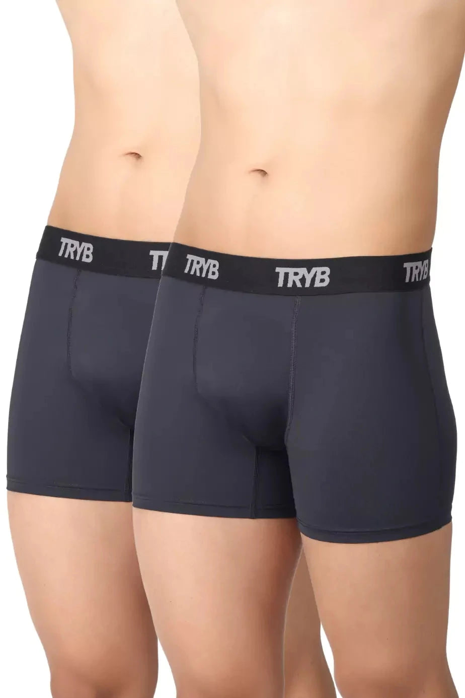 Trybwear ACTIV – Squarecut with Supporter (2 Pack) Midnight Black / S