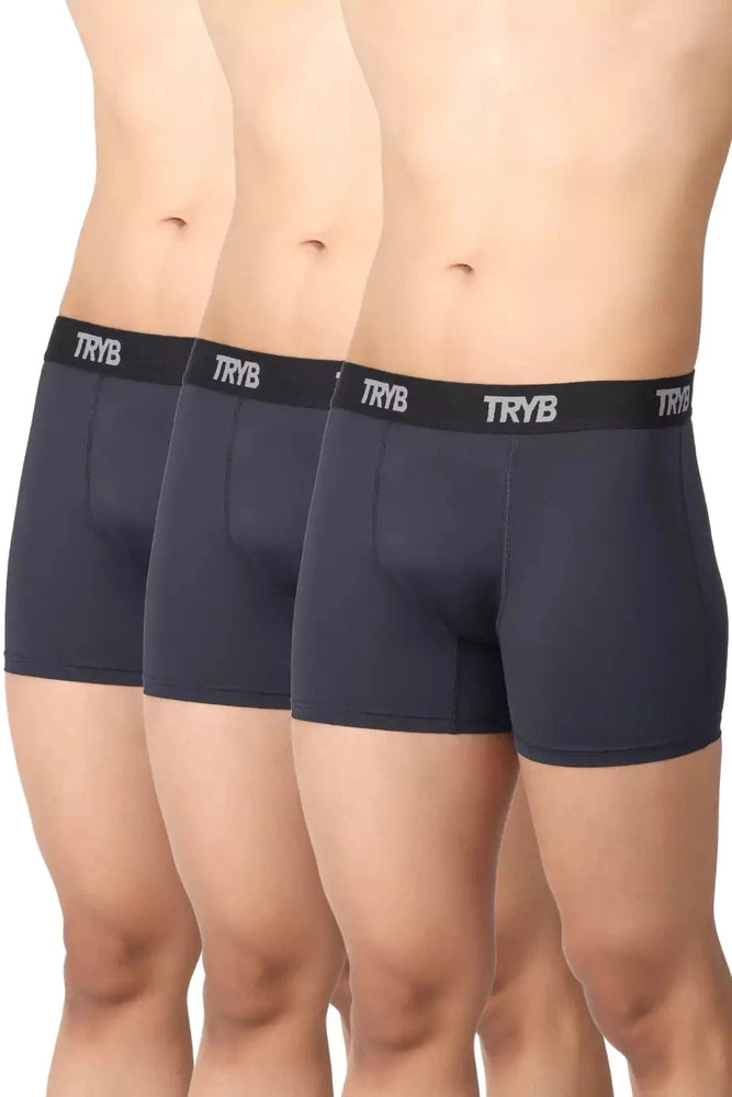 Trybwear ACTIV – Squarecut with Supporter (3 Pack) Midnight Black / S