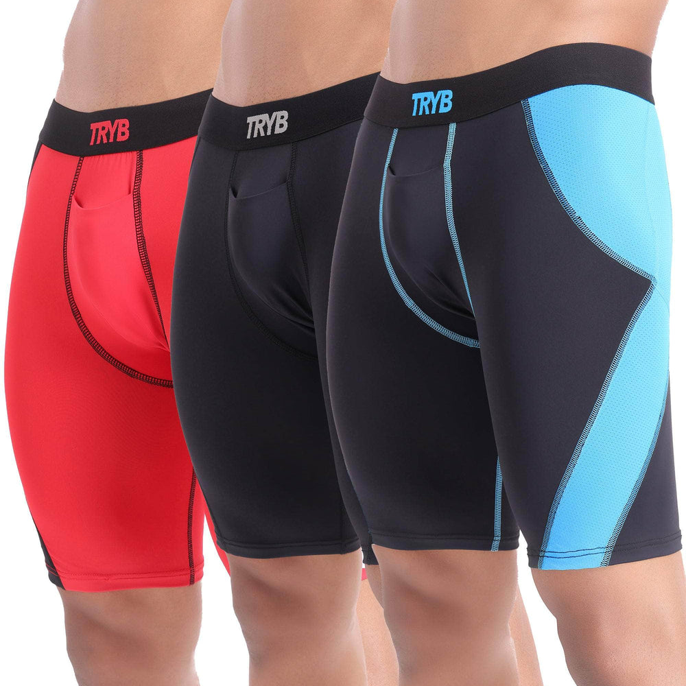 
                  
                    Trybwear Energizer (Compression) - 3 Pack All Black - Black Azure - Red Graphite / S
                  
                