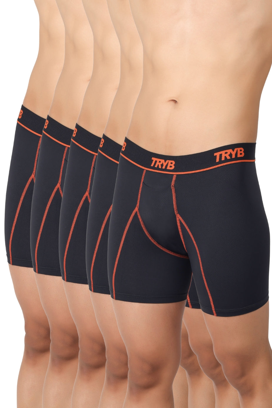 Trybwear Liquid (5 Pack) Black Tangerine / S