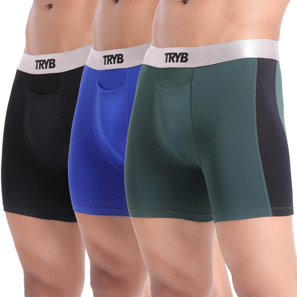 
                  
                    Trybwear Platinum (3 Pack) Slate Black - Onyx Indigo - Emerald Black / S
                  
                