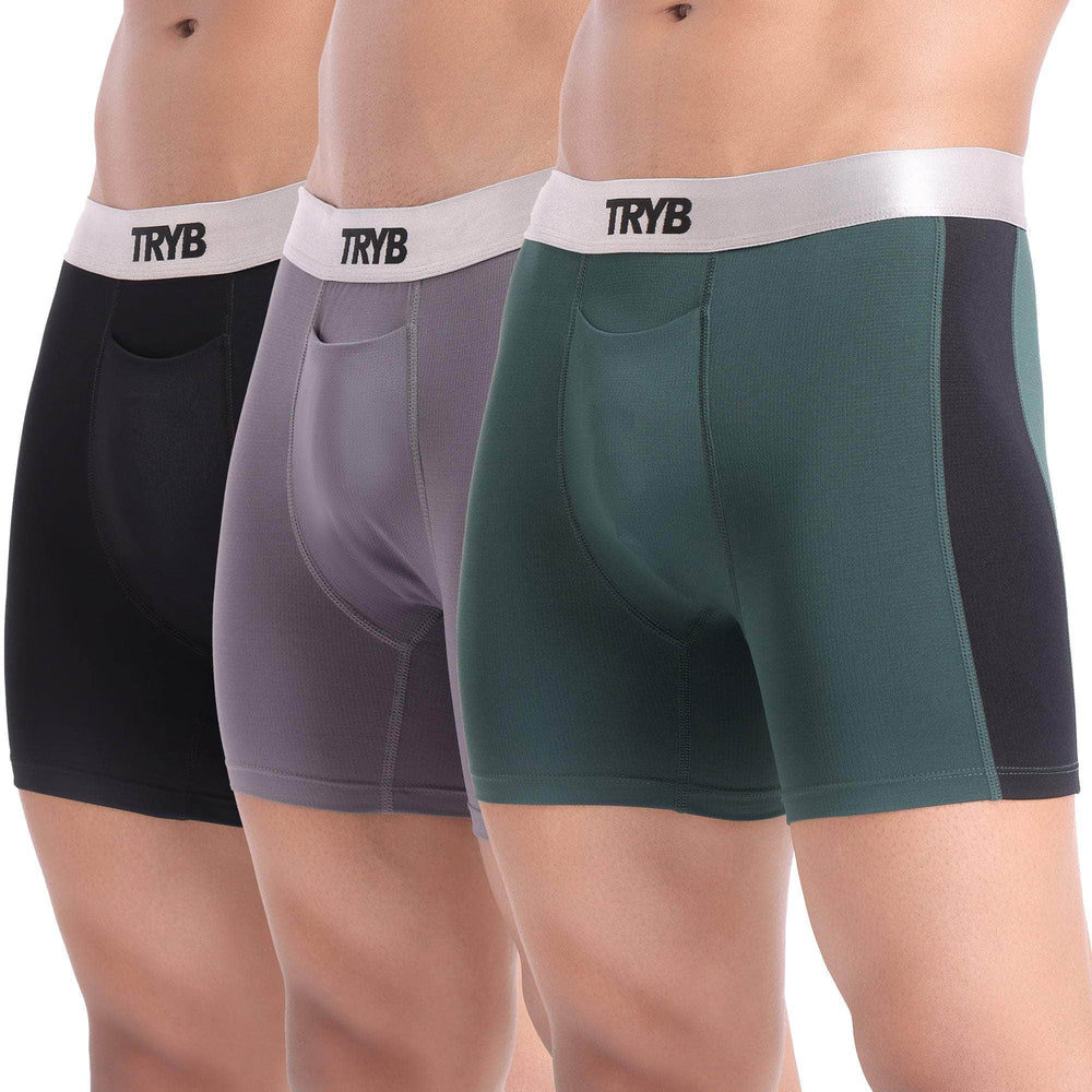 
                  
                    Trybwear Platinum (3 Pack) Slate Black - Onyx Rhino - Emerald Black / S
                  
                