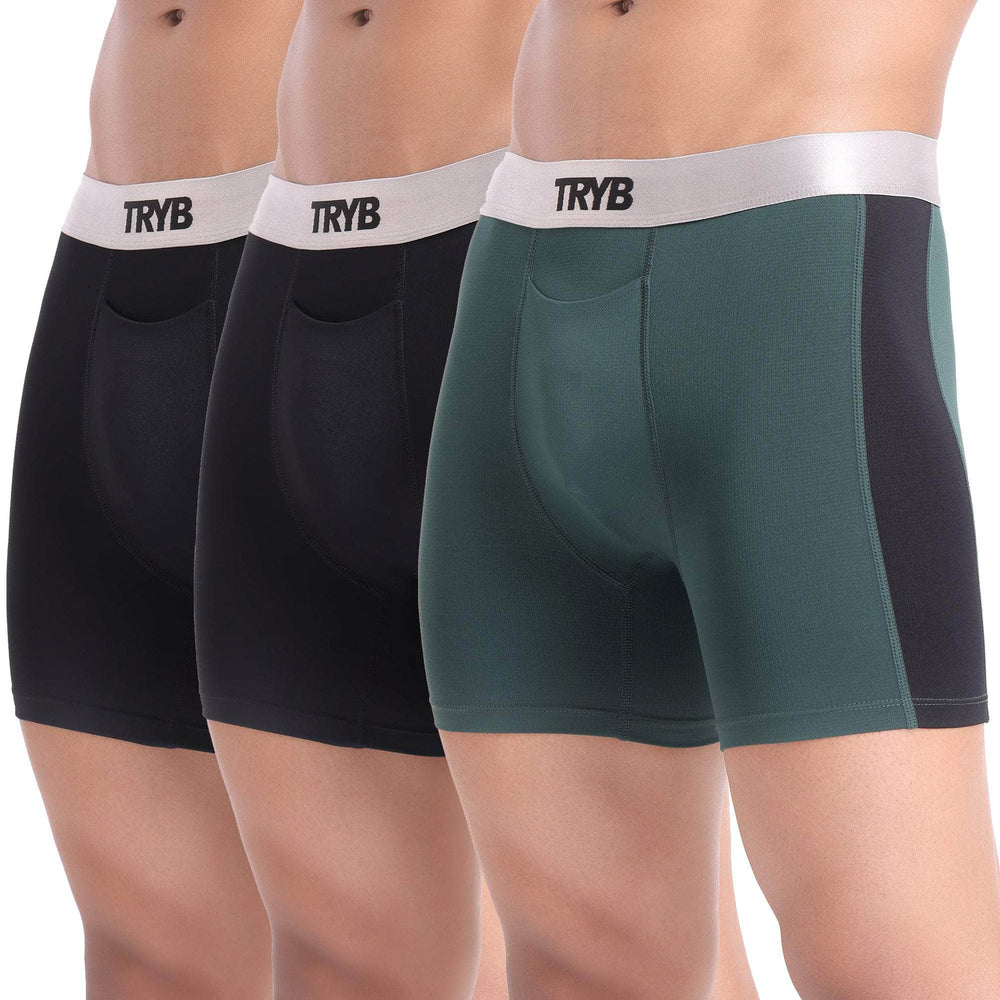 
                  
                    Trybwear Platinum (3 Pack) Slate Black - Slate Black - Emerald Black / S
                  
                