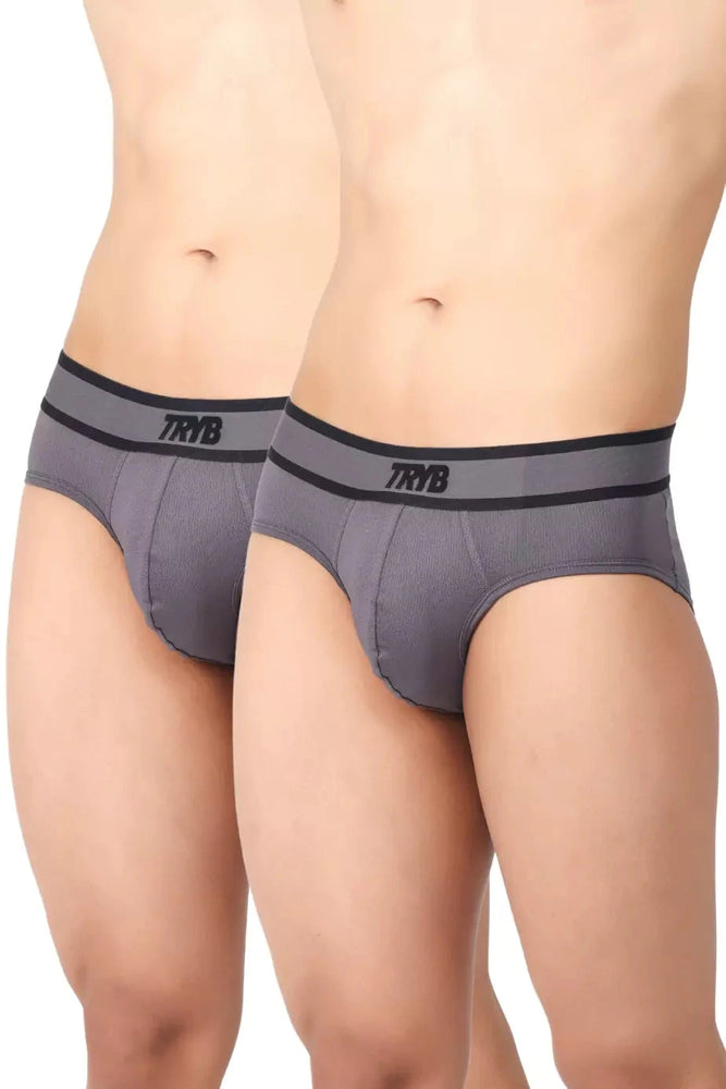 
                  
                    Trybwear PRO - Brief (2 Pack) Steel Smoke / S
                  
                