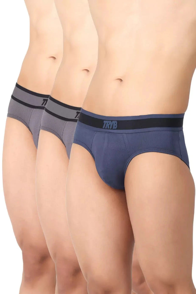
                  
                    Trybwear PRO - Brief (3 Pack) Cordon-Bleu---Steel-Smoke---Steel-Smoke / S
                  
                