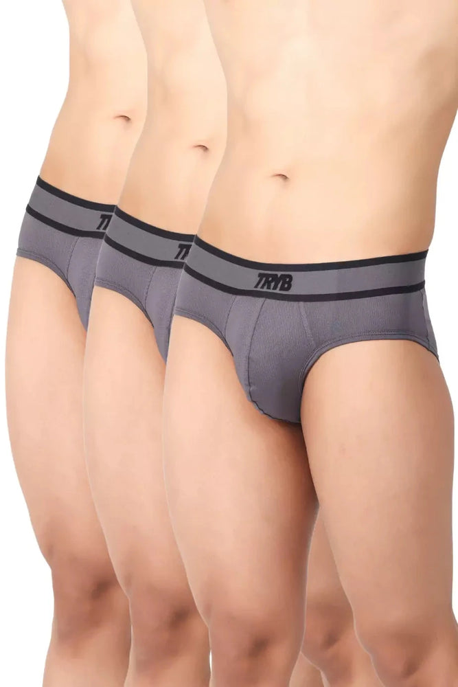
                  
                    Trybwear PRO - Brief (3 Pack) Steel Smoke / S
                  
                