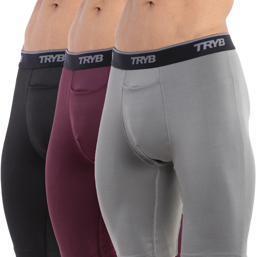 
                  
                    Trybwear PRO - Compression (3 pack) Black Raven - Bordeaux - Shark Grey / S
                  
                