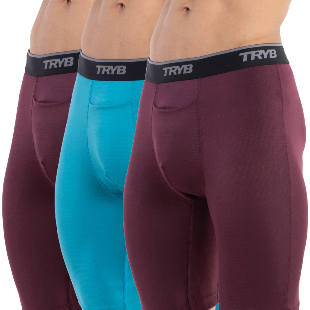 
                  
                    Trybwear PRO - Compression (3 pack) Bordeaux - Bordeaux - Tranquil Sea / S
                  
                