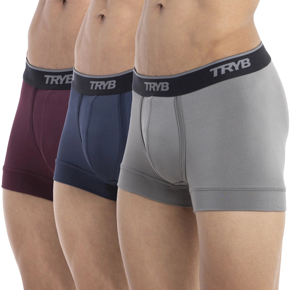 
                  
                    Trybwear PRO - Short Boxer (3 pack) Cordon Bleu - Bordeaux - Shark Grey / S
                  
                