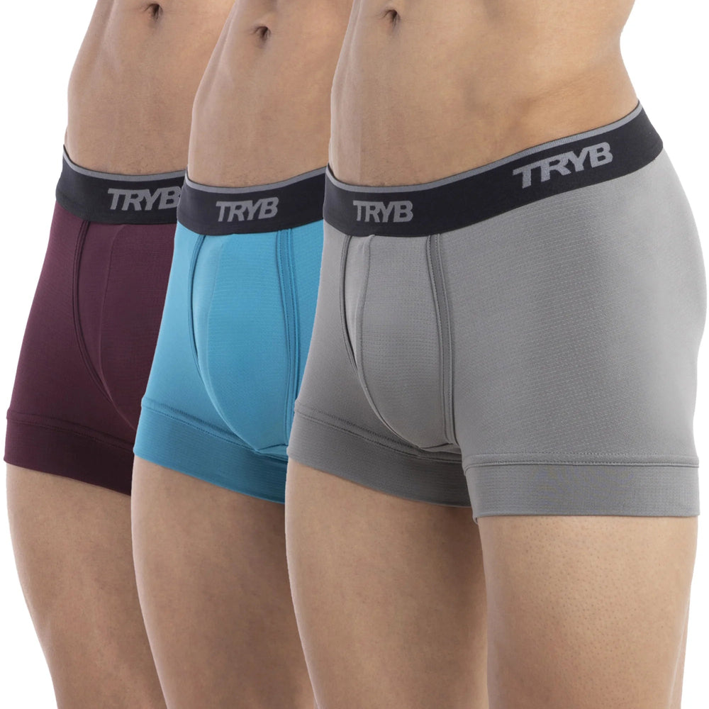 
                  
                    Trybwear PRO - Short Boxer (3 pack) Tranquil Sea - Bordeaux - Shark Grey / S
                  
                