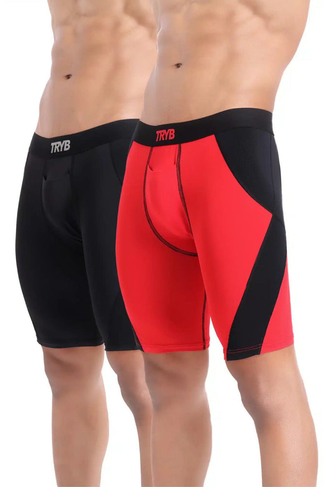 
                  
                    Trybwear Energizer (Compression) - 2 Pack All Black - Red Graphite / S
                  
                