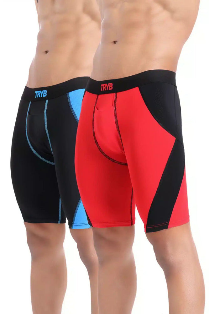 
                  
                    Trybwear Energizer (Compression) - 2 Pack Black Azure - Red Graphite / S
                  
                
